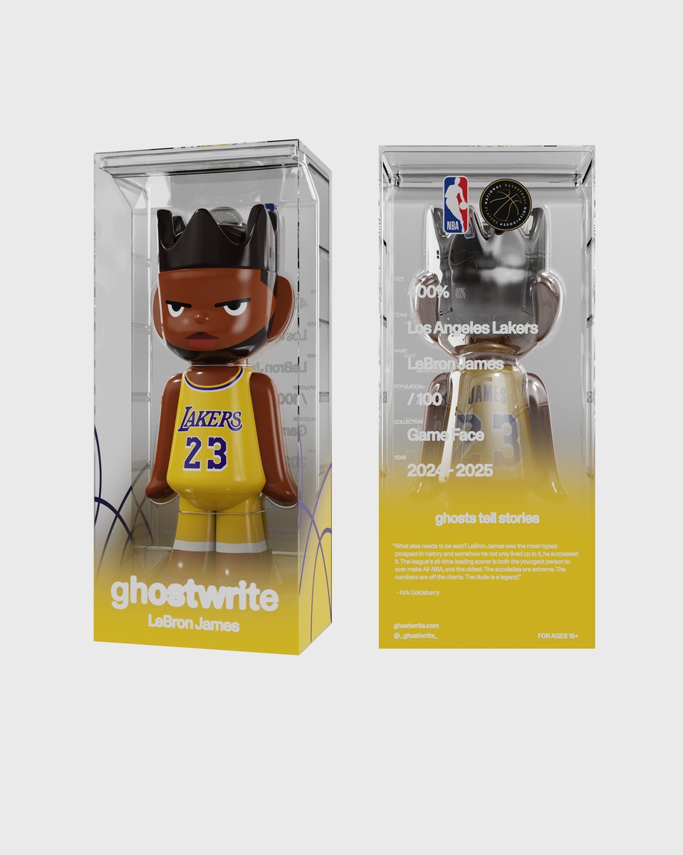 ghostwrite x NBA “Game Face (2025)” 400% - ghostwrite ghostwrite x NBA “Game Face (2025)” 400% - ghostwrite